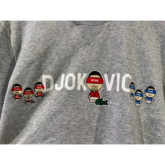 Lacoste Sport x Novak Djokovic YSY Sweatshirt Medium - Picture 4 of 11